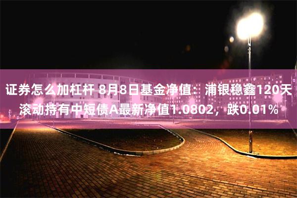 证券怎么加杠杆 8月8日基金净值：浦银稳鑫120天滚动持有中短债A最新净值1.0802，跌0.01%