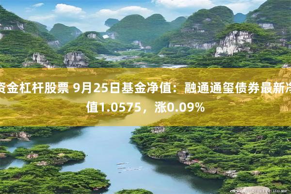 资金杠杆股票 9月25日基金净值：融通通玺债券最新净值1.0575，涨0.09%