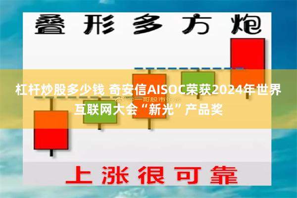 杠杆炒股多少钱 奇安信AISOC荣获2024年世界互联网大会“新光”产品奖