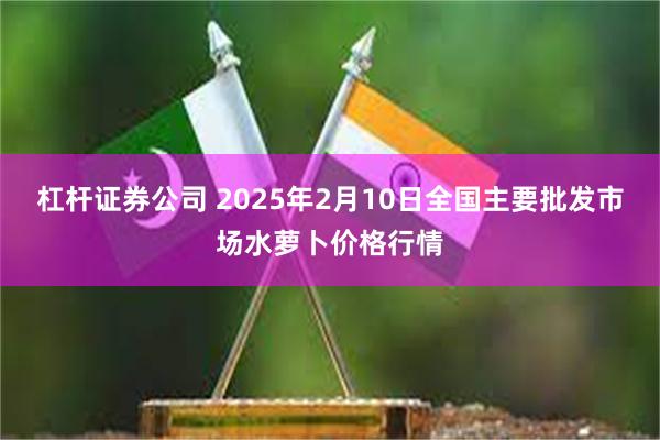 杠杆证券公司 2025年2月10日全国主要批发市场水萝卜价格行情